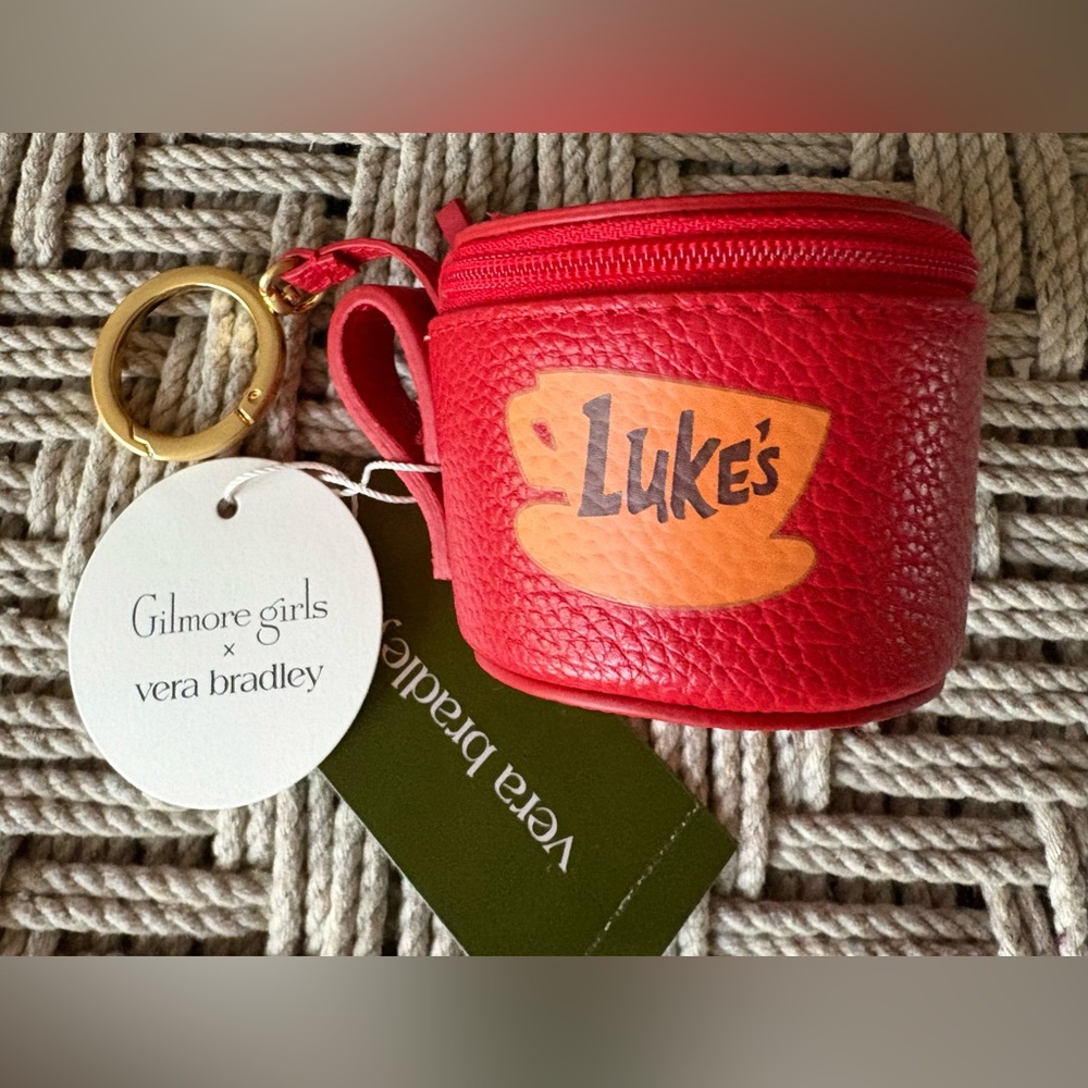 NWT Vera Bradley x Gilmore Girls Bag Charm Luke’s Coffee Shop Cup Mug
